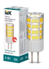 IEK Лампа светодиодная CORN капсула 5Вт 230В 4000К керамика G4 LLE-CORN-5-230-40-G4 1 шт