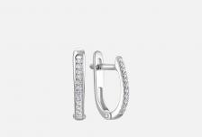 Серьги Золотые Бриллиант 2 шт VESNA JEWELRY