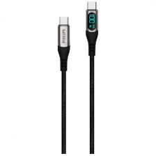 Кабель Philips DISPLAY USB C - USB C, 100W, 1.2м, черный (DLC9100B/74)