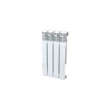 Алюминиевый настенный радиатор - это высокоэффективный прибор отопления, обеспечивающий отличный уровень теплоотдачи. Главное преимущество алюминия состоит в том, что он оперативно греется, благодаря чему быстро отводит тепло в помещение. Простой принцип работы и небольшая масса значительно упрощают процесс транспортировки и монтажа батареи отопления. Однако не стоит забывать, что плоский алюминиевый секционный радиатор нуждается в особых условиях эксплуатации: высоком качестве теплоносителя и отсутствии стальных труб в трубопроводе. Создать такие условия проще всего в автономных системах отопления с пластиковыми или металлопластиковыми трубами. Вертикальный радиатор отопления из 4 секций имеет эстетичный дизайн, который хорошо сочетается с любым интерьером, не требует окрашивания и прост в уходе.