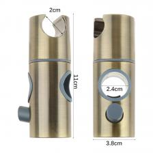 1 шт. хромированный регулируемый держатель насадки для душа из АБС-пластика, душевая рейка для ванной комнаты, подставка для насадки, ползунок, кронштейн, подвесной цилиндрический зажим