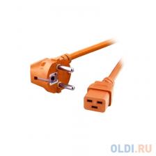 ZJE-002 Наименование: Шнур (кабель питания) ACD SUPER HEAVY DUTY 3*2,5 S22C19, (Schuko - C19), 16А, оранжевый, 2,0 м {40}