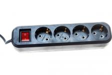 Удлинитель Атлант ПВС 3х1,0 ГОСТ 3500Вт 4гн, 7м с выключателем 80024