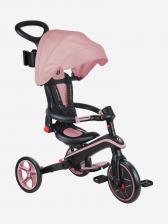 Трехколесный велосипед-беговел Globber EXPLORER TRIKE FOLDABLE (4в1), Розовый