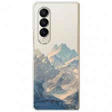 Чехол на Samsung Galaxy Z Fold 4 / Самсунг Галакси Зет Фолд 4 с принтом Горы арт 2, прозрачный