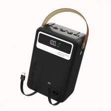 Внешний аккумулятор 3хUSB/2хUSB Type-C/USB-IP/microUSB 3.0A 80000mAh Black (PB69-80)