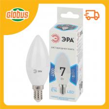 Лампа светодиодная Эра Е14 нейтральный свет, свеча