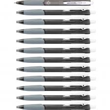 Автоматическая ручка с масляными чернилами Flexoffice laris черная, 12 шт. FO-GELB014 BLACK