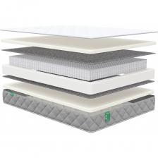 Матрас Sleeptek MAX Foam S1000 180x200 см MSMFS1000-180-200 предназначен для сна и отдыха. Имеет две спальные поверхности со стандартной средней жесткостью. Высококачественный независимый пружинный блок S1000 передает матрасу правильную точечную поддержку и устойчивость к большим нагрузкам до 120 кг на спальное место. Слои ортопедической пены 3 см с двух сторон матраса обеспечивают не только аккуратную поддержку, но и подстройку под формы тела. Мягкоупругая пена обволакивает тело со всех сторон, позволяя мышцам и суставам полноценно расслабиться. Ортопедическая пена полностью гипоаллергенна, не скапливает пыль и не впитывает запахи. Благодаря пористой структуре материал отлично пропускает воздух, что важно для поддержания гигиены места сна. На матрас надет фирменный чехол из мягкого трикотажа, который выступает дополнительным слоем комфорта. Бурлет изготовлен из бархатистого велюра высокой прочности. Матрас доставляется в скрученном виде для удобства транспортировки.