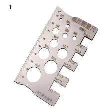 Измерительный инструмент для измерения шага резьбы винта, измерительный инструмент, болт, гайка, метрическая обработка резьбы, калибр для резки винта, модель угла, измерение