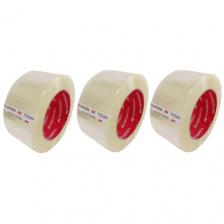 Скотч, Клейкая лента Nova Roll 48 мм х 66 м упаковочная прозрачная, 3 шт