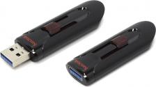Флешка SanDisk Cruzer Glide 256 GB, черный/красный