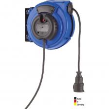 Самосматывающийся удлинитель Удлинитель самосматывающийся HEDI H07RN-F 10 метров с креплением на стену IP24, 3х1,5 синий KBZ10NT