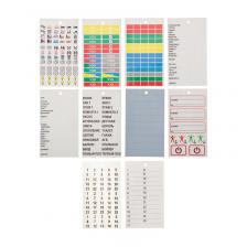 Набор наклеек Маркировка электрощитов М-1 85х150мм (надписи для ВА, 10 листов) REXANT, цена за 1 шт