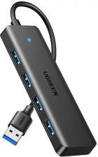 USB-хаб UGREEN CM219 4-Port USB 3.0 Hub с портом питания USB-C, черный 25851_