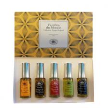 Туалетная вода La Maison de la Vanille Collection 5*15 мл. (Vanille Givree des Antilles, Vanille Sauvage de Madagascar, Vanille Noire du Mexique, Vanille Fleurie de Tahiti, Vanille Divine des Tropiques)