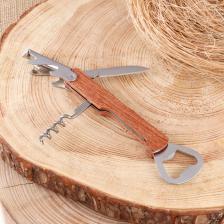 Нож складной «Штопор», 19.5 см, клинок 53 мм/2 мм, с открывашкой