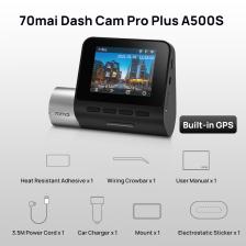 70mai Pro Plus Dash Cam A500S 1944P 70mai Автомобильный видеорегистратор GPS ADAS 140FOV 24H Монитор парковки 70mai Pro Plus A500S