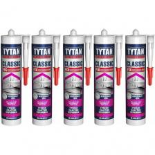 Клей монтажный Tytan Professional Classic Fix, прозрачный, 310 мл 5шт