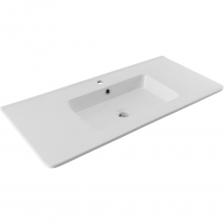 Раковина керамическая накладная ALLEN BRAU 4.61002.20 PARIS с переливом 1010x460 мм белый (334592) 00334592