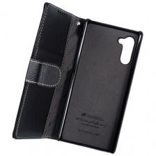 Кожаный чехол книжка Melkco для Samsung Galaxy Note 10 - Wallet Book Type - черный