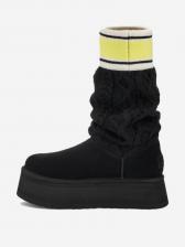 Ботинки UGG Classic Sweater Letter, Черный
