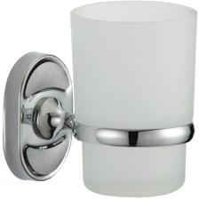 Стакан Savol стеклянный с держателем, хром S-007058