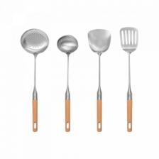 Набор кухонных принадлежностей Stainless Steel With Beech Handle 4 pieces