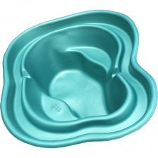 Декоративный пруд ЦентрПласт 700 л пластиковый 184x157x62 см синий 19286