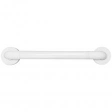 Поручень прямой из алюминия покрытый нейлоном 400 мм. Предназначен для мест где стерильность - не последнее слово. Нейлоновое покрытие очень успешно борется с бактериями, а алюминиевое основание гарантирует высокую прочность.Прямая опорная планка для крепления на стене.Две точки опоры.Подходит для поддержки в туалетах-биде, душевых и ваннах.Предназначена для туалетов и ванных комнат, приспособленных для людей с ограниченными физическими возможностями.