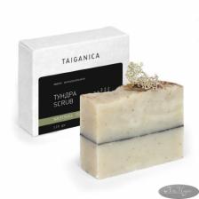 Мыло натуральное ТУНДРА SCRUB, 110 гр, ТМ TAIGANICA