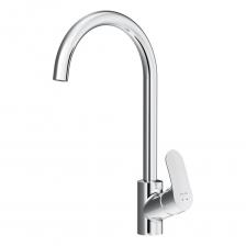 Впервые модный дизайнерский смеситель в доступном сегменте: ультрамодный стиль Dynamic Organic — природные формы в сочетании с четкими линиями доведенными до совершенства человеком. Максимальный комфорт: плавное вращение поворотного излива в любом направлении обеспечивает непревзойденное удовольствие от использования и удобство в работе на кухне. Эксклюзивная разработка: специально спроектированный для АМ.РМ керамический картридж SoftMotion 35 мм обеспечивает оптимальную регулировку температуры, а также позволяет выдерживать любые перепады давления. Разработан с учетом ваших потребностей и особенностей различных пространств. Высокий излив смесителя Like идеально подойдет для любой раковины, поможет вам с легкостью справиться с такими задачами как наполнение больших емкостей.