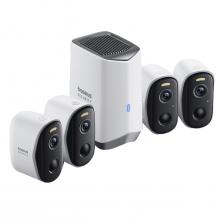 IP-камера Baseus Security N1 Plus Outdoor Camera 2K 4-Cam Kit Whit (S0TY012131)