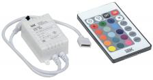 IEK Контроллер с ПДУ ИК RGB 3 канала 12В 2А 72Вт, LSC1-RGB-072-IR-20-12-W 1 шт