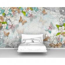 Фотообои 3d абстракции цветы ООО Первое ателье "Бабочки с жемчужинками на фоне цветов" 160x100 ШxВ pw95746-1 - это моющиеся флизелиновые обои. Преимущество наших фото обоев в приятной текстуре материала, слегка шероховатой, напоминающей кварцевый песок, она дорого выглядит в интерьере, но при этом не перетягивает на себя внимание от изображения. Обои виниловые горячего тиснения на флизелиновой основе, прочные, плотные — 210 гр/м2, поэтому не рвутся при поклейке. Напечатаны экологичными латексными красками без запаха, имеющими европейские сертификаты, на материале, предназначенном специально для выпуска интерьерных фотообоев. Фотостена с оригинальным авторским рисунком на кухню, в спальню, для гостиной, зала, коридора, комнаты, прихожей, в офис подойдет под различные стили и решения вашего интерьера. Фотообои легко клеить самому, важно, что клей наносится сразу на стену. Если в размере несколько полотен, то поклейка происходит стык в стык и швы после монтажа практически незаметны. Фотообои на стене устойчивы к выгоранию от солнечных лучей. Винил горячего тиснения делает обои износостойкими, устойчивыми к механическим повреждениям и способствует яркости и естественности в цветопередаче. Рисунок позволяет сделать интерьер уютным, стильным и с 3д эффектом. Фотообои это прекрасное и недорогое решение сделать интерьер Вашей комнаты уникальным!