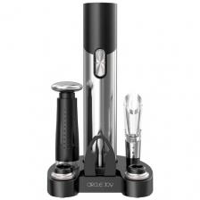 Винный набор Xiaomi CIRCLE JOY Beer & Wine 5 in 1 (CJ-TZ09) Gift Set: электроштопор - открывалка, вакуумные пробки х 2, насос, нож, аэратор