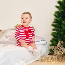 Платье - боди для девочки «Крошка Я. Бантик», рост 80-86 см, красное, белое