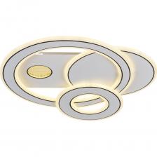 Светодиодная потолочная люстра Citilux Costa CL741010 с пультом дистанционного управления выполнена в современном стиле. Корпус металлический, цвет белый матовый, рассеиватель из оптического полимера. Основание прямоугольное, три светодиодных модуля - плафона, формирующих внешний вид люстры, имеют форму круглых колец. С помощью пульта доступно: плавная регулировка яркости от 100 до 10%; управление цветовой температурой от 3000К до 5500К позволяет настроить любые оттенки теплого, нейтрального или холодного света. Есть кнопки 100% яркости с фиксированными вариантами свечения и режим ночника. Светодиодные модули могут светить как синхронно одним цветом, так и через один разными цветовыми температурами. Инфракрасный пульт ДУ в комплекте. Для питания пульта применяются 2 батарейки формата ААА напряжением 1,5V (не входят в комплект). Люстра плоская, подходит для всех видов потолков, в том числе натяжных. Модная потолочная кольцевая люстра Ситилюкс Costa CL741010 LED свежо и оригинально выглядит в современных интерьерах квартир, студий, апартаментов и загородных домов. Легко осветит мягким рассеянным светом гостиную, спальню, столовую, кухню и кабинет.