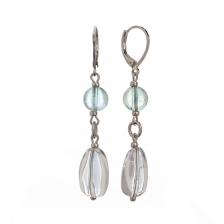 LANZEROTTI Серьги Ispirazione, аметист, флюорит