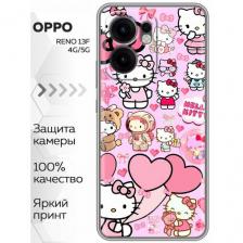Чехол для OPPO Reno13 F с принтом Hello Kitty Хеллоу Китти (Оппо Рено 13F)