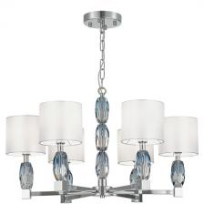 Подвесная люстра ST Luce Lingotti SL1759.103.06 Хром, Голубой/Белый E14 6*40W