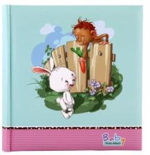 Фотоальбом, альбом для фотографий 10х15, 200 фото, зверята, заяц с обезьяной GF 4783