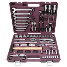 Набор инструмента универсальный Thorvik TS077/12 054006, 1/4", 1/2"DR с головками торцевыми 12-гранными, 77 предметов