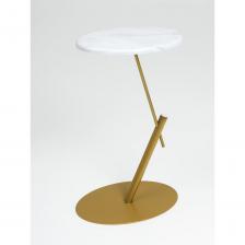 Журнальный столик приставной - универсальный предмет мебели. Компактные размеры позволяют легко разместить столик в любом уголке дома, придавая помещению уют и элегантность. Его можно использовать как чайный или кофейный столик, а также как удобный приставной столик к дивану. Кроме того, такой столик может выполнять роль прикроватной тумбы в спальне. Он также прекрасно подойдет для декора: на него можно поставить красивые цветы или стильные аксессуары, которые создадут атмосферу уюта и стиля. В зоне ожидания в салонах красоты этот столик станет приятным дополнением, позволяя клиентам удобно разместить свои вещи. Изготовленный на прочном металлическом подстолье, этот столик отличается высокой устойчивостью и долговечностью.