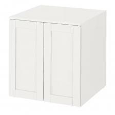 Шкаф напольный Ikea Samstad/Platsa 60X57X63 см, белый с рамой