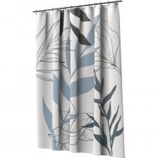 Верхние отверстия с люверсами из нержавеющей стали обеспечивают надежное крепление и долговечность, гарантируя долгий срок службы этого прекрасного изделия. Глубокая обработка материала усиливает его водооталкивающие свойства, делая вашу ванную комнату более защищенной от влаги и сохраняя шторку в прекрасном состоянии на протяжении долгого времени. Изготовленная из качественного, плотного материала – 100% полиэстра, шторка "AQUAFLOWER" прочна и долговечна, что обеспечивает удобство и долговечность в использовании. После использования просто повесьте ее на карниз – и она самостоятельно разгладится, быстро высыхая, что экономит ваше время и упрощает уход за изделием. Но шторка не только функциональна, но и прекрасна. Ее стильный дизайн с великолепными узорами листьев добавит в вашу ванную комнату нотку элегантности и изысканности, создавая атмосферу комфорта и гармонии. Выберите шторку "AQUAFLOWER" от FORA – и ощутите, как ваша ванная преобразится, превратившись в место, где сливаются красота и уют.
