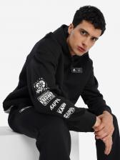 Толстовка мужская оверсайз Kappa, Черный