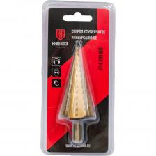 Сверла по металлу ступенчатые предназначены для сверления отверстий разных диаметров в листовых и тонкостенных изделиях из стали толщиной до 4 мм, цветных металлов, нержавеющей стали и пластика. Каждый следующий размер имеет плавный переход в виде ступеньки, что позволяет получать аккуратное отверстие нужного диаметра. Сверло имеет нитрид титановое покрытие, которое значительно увеличивает сопротивление перегреву во время сверления и срок службы сверла. Изготовлено из высококачественной быстрорежущей стали P6M5. 13 ступеней: 4, 6, 9, 12, 15, 18, 21, 24, 27, 30, 33, 36, 39. Внимание, изображение товара может отличаться от реального! Верные параметры указаны в технических характеристиках товара.