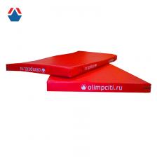 Мат гимнастический школьный 2000x1000x100mm (тент сертификат Г1) АС, плотность 25 кг/м3