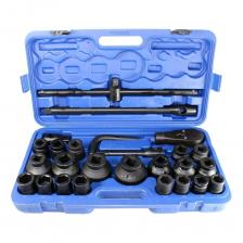 Набор инструментов ударных выполнен из закаленной высокоуглеродистой стали, с помощью технологии холодной штамповки. Используется совместно с пневматическим ударным инструментом. Пластиковый кейс сделан из надежного сплава, что позволяет ему не деформироваться при транспортировке.